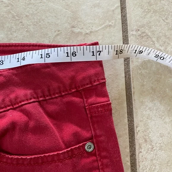 LOVESICK- Super skinny red jeans- Juniors Size 13 - Picture 8 of 11